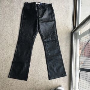 NWOT Vintage Leather Bootcut Pants
